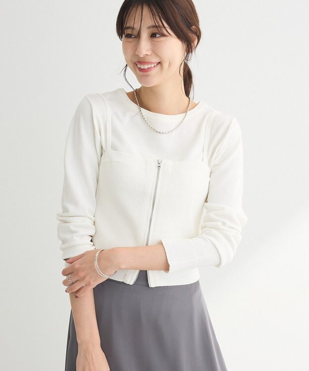 Green Parks ＳＥＴ２点ニットキャミビスチェ＋プルオーバー