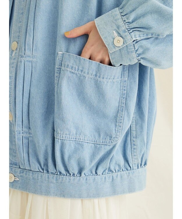 CRAFT STANDARD BOUTIQUE ライトデニムギャザーＧジャン Light Indigo