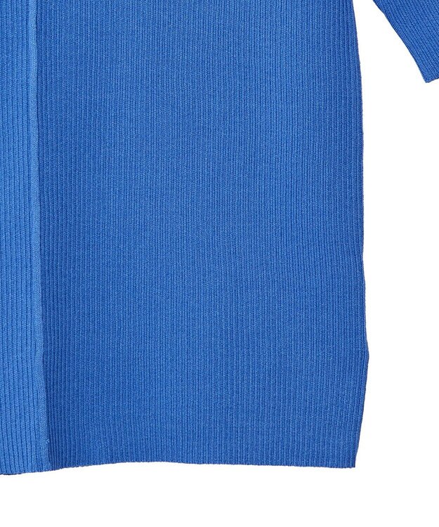 earth music&ecology シアーヨークニットプルオーバー Blue