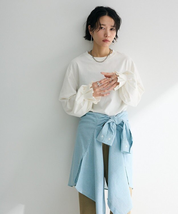 Green Parks ・ＳＵＧＡＲ　ＳＰＯＯＮ　タックスリーブロンＴＥＥ Off White