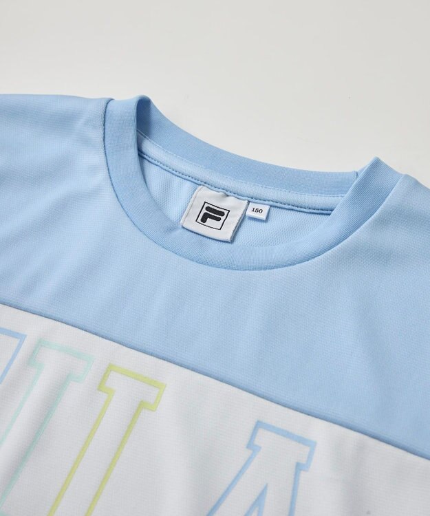 OP／FILA 【FILA】ドライピケ半袖Tシャツ サックス