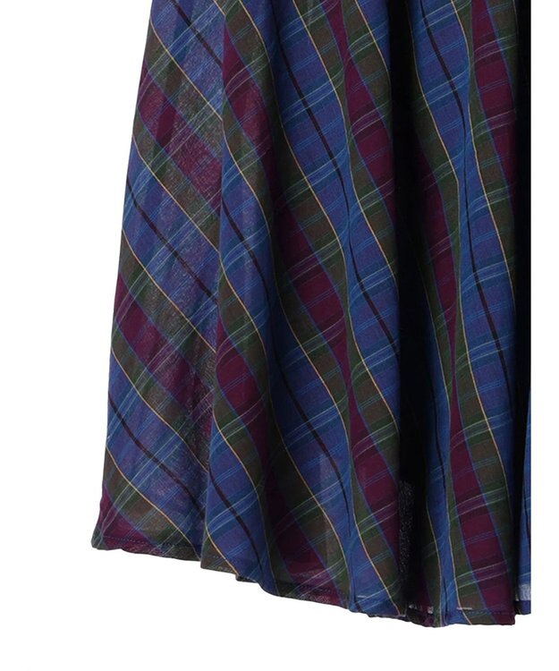 Green Parks Ｉ　先染めチェックギャザースカート Check