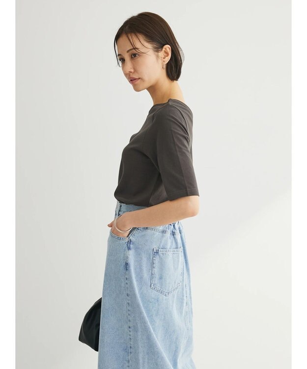 Green Parks ・ＳＵＧＡＲ　ＳＰＯＯＮ　２ｗａｙハーフスリーブＴＥＥ Charcoal Gray