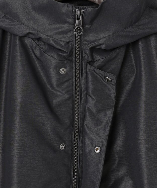 GOTAIRIKU MA-1ダウンブルゾン付【仕事で着用可】ミリタリー 3WAYフーデットパーカー ブラック系8