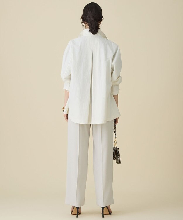 自由区 コットンリネンウェザーライト コート オフ