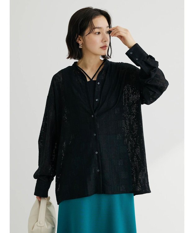 Green Parks 総レースシャツ