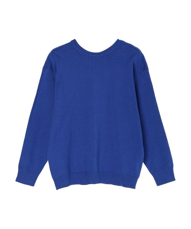 CRAFT STANDARD BOUTIQUE ２ＷＡＹクルーネックニットカーディガン Blue