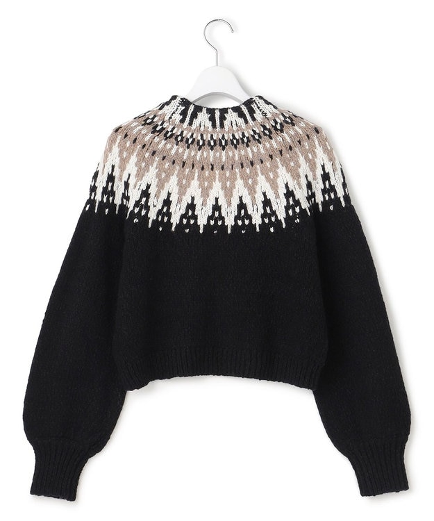 23区 L 【SLOW/一部店舗限定】ジャカード カーディガン ブラック系5