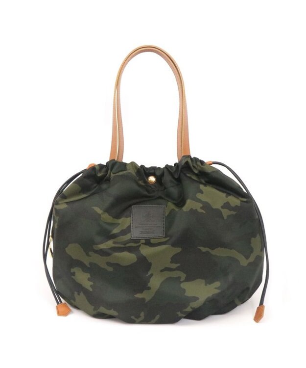 Regalo Felice 【軽量 / 大容量 / フォルムが変えられる】巾着トート / REGALO OL(オリーブ×キャメル)