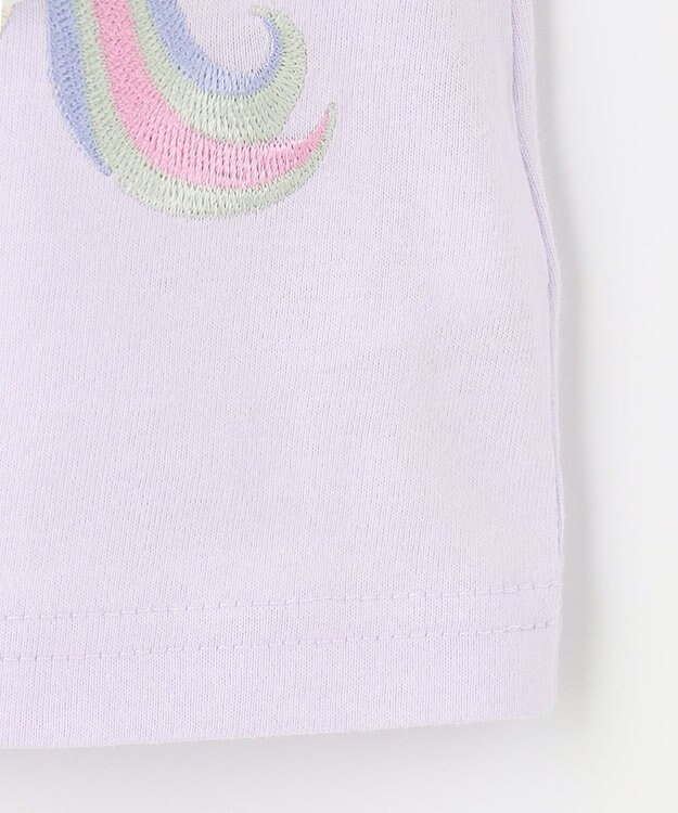 ANY KIDS ユニコーンポシェットTシャツ ラベンダー系