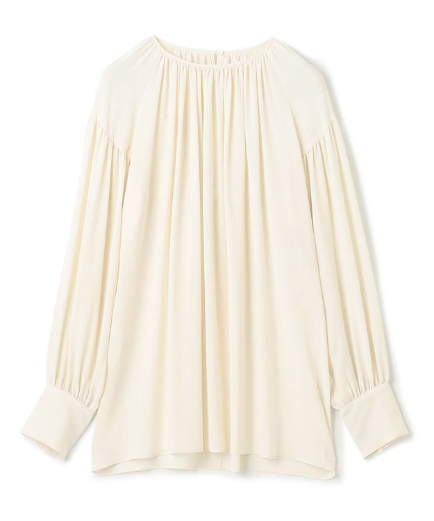 BEIGE， IRIS / ラウンドネックブラウス Ecru