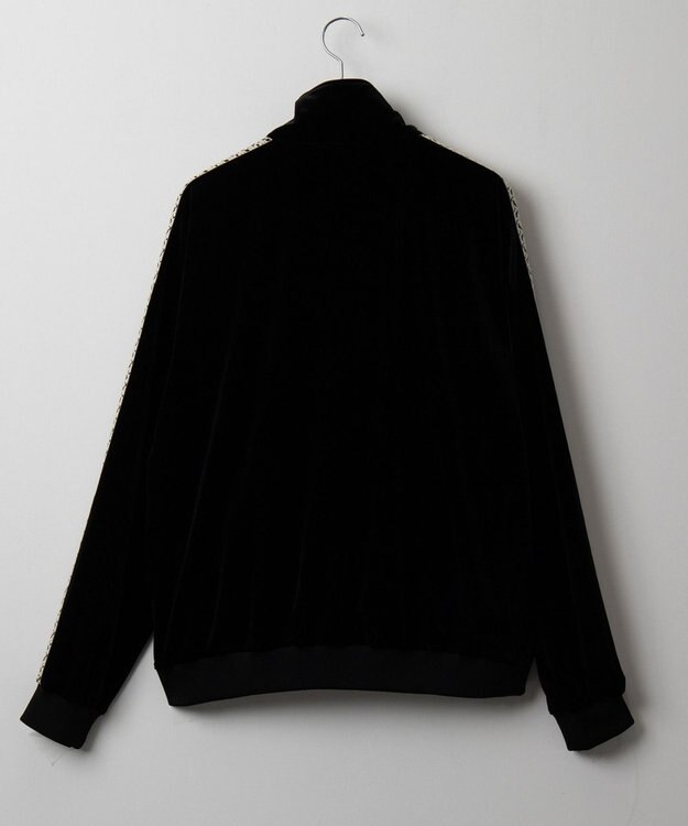 WEGO ベロアライントラックジャケット ブラック