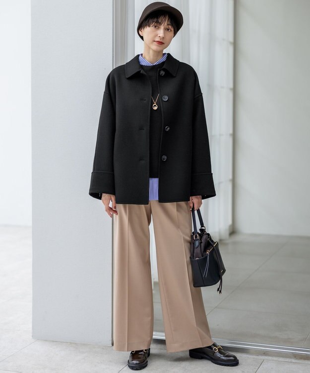 23区 S 【滝沢眞規子さん着用/VERY掲載】CANCLINI ベーシック シャツ ブルーストライプ