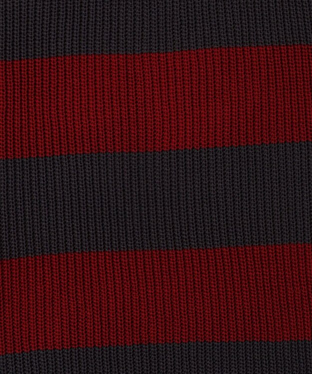 WEGO ボーダーダメージニットプルオーバー レッドボーダー