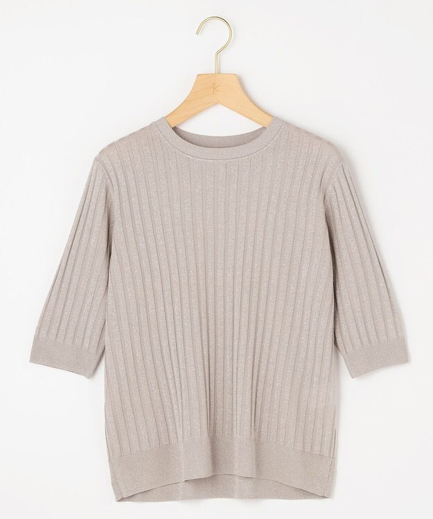 組曲 L 【先行予約】ライトラメニット アンサンブル グレージュ系