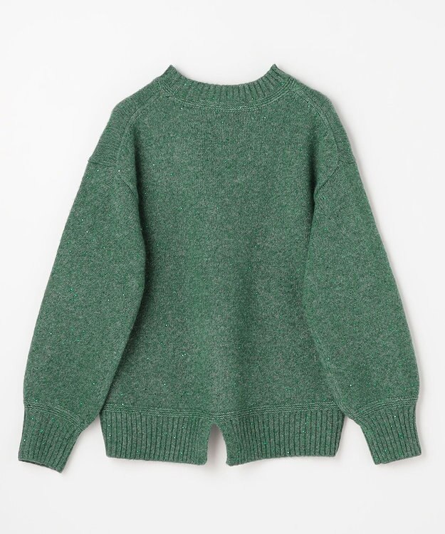 ANY スパンコールニット グリーン