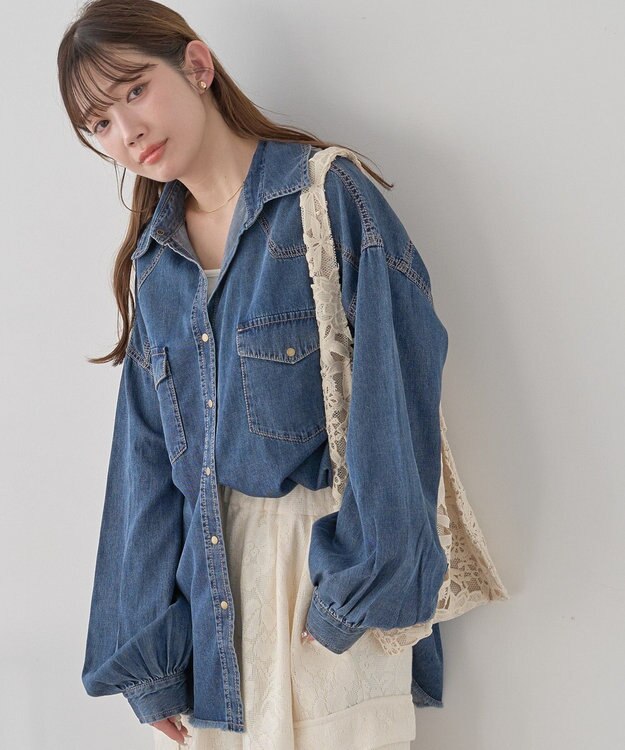 earth music&ecology レースバッグ Ivory