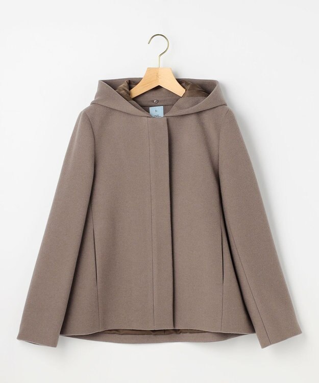 組曲 L ウールモッサ ショートコート ブラウン系