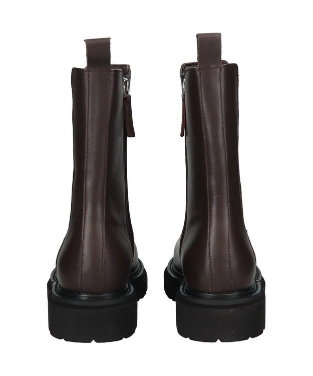 Bridget Birkin 【PARADIS COULEUR】防滑ソール撥水サイドゴアショートブーツ ダークブラウン