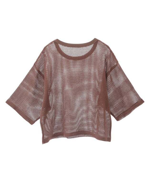 AMERICAN HOLIC メッシュボックスTシャツ Brown