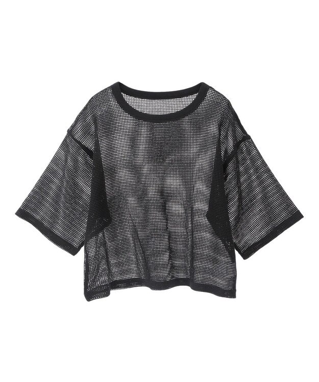 AMERICAN HOLIC メッシュボックスTシャツ Black