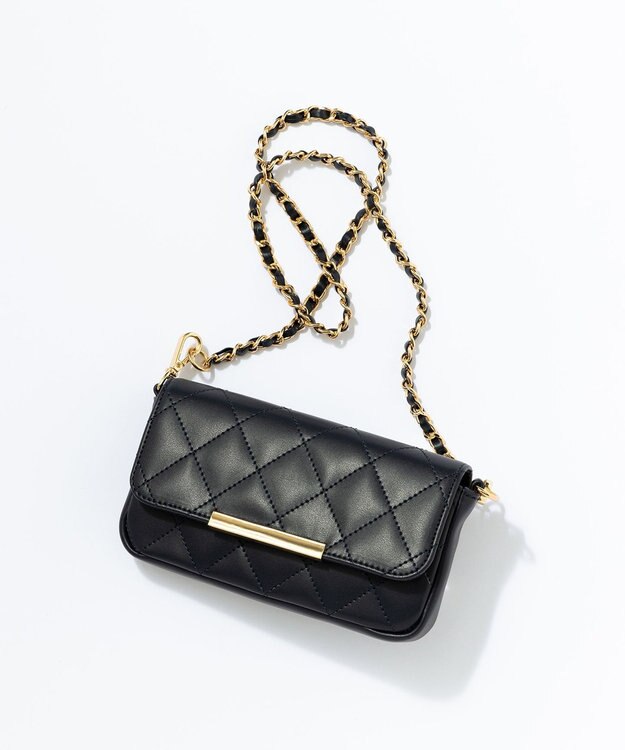 23区 ポーチ付 キャンバス トートバッグ ブラック系