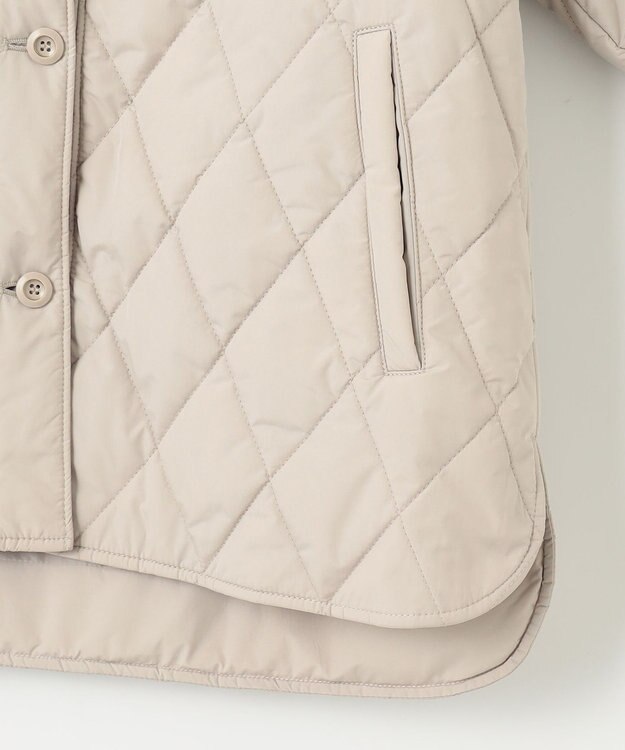 ANY SIS 【洗える】キルティングフーディ ブルゾン ベージュ