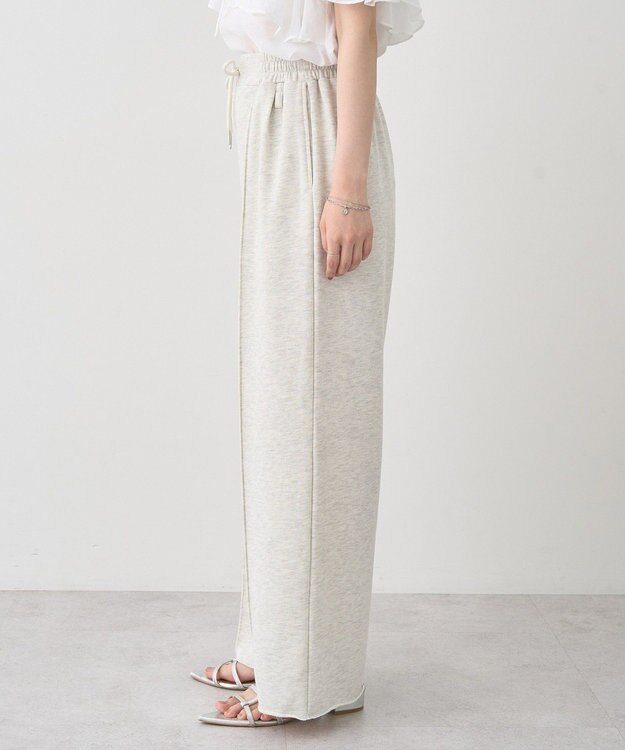 earth music&ecology センターシームタックスウェットパンツ Oatmeal