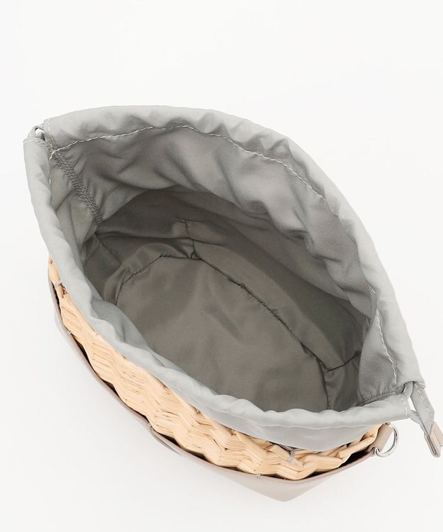 Y'SACCS 【ムック本掲載】ウィッカーバスケットショルダー ライトベージュ