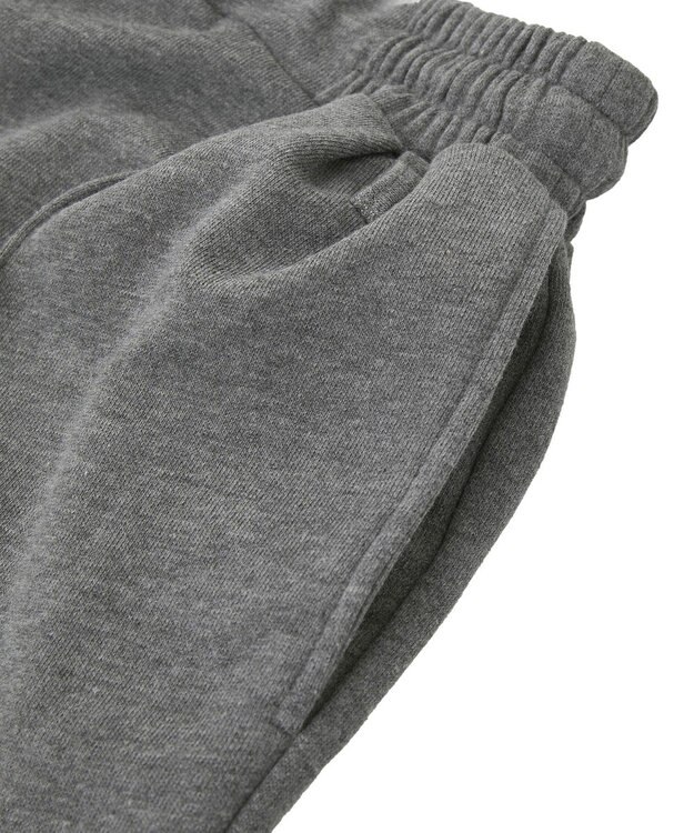 earth music&ecology センターシームタックスウェットパンツ Charcoal Gray