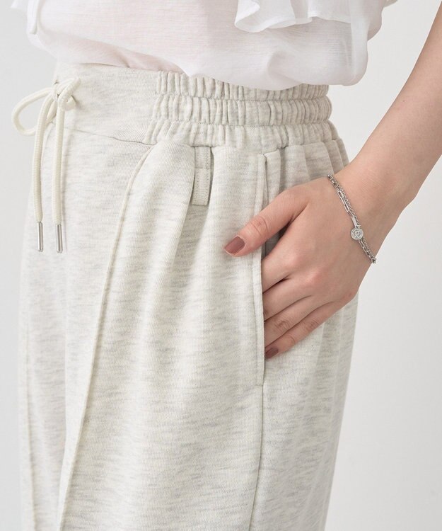 earth music&ecology センターシームタックスウェットパンツ Oatmeal