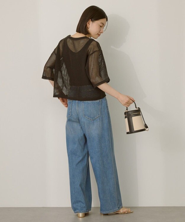 AMERICAN HOLIC メッシュボックスTシャツ Black