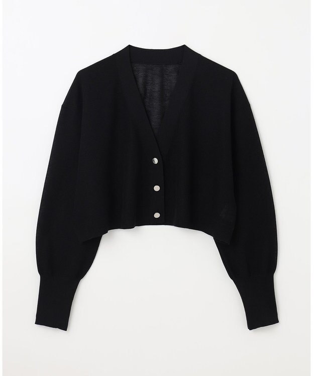 GRACE CONTINENTAL シアーカノコニットカーディガン ブラック