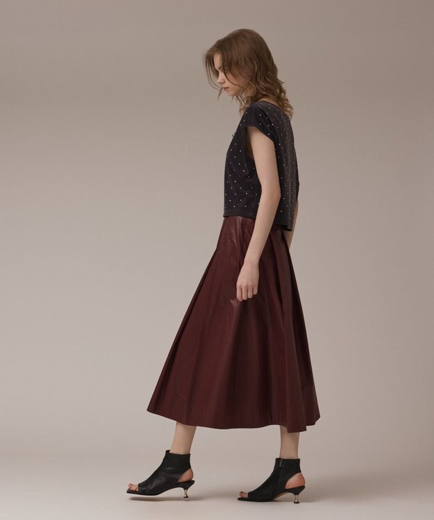 GRACE CONTINENTAL ベロアルーズカットトップ グレー