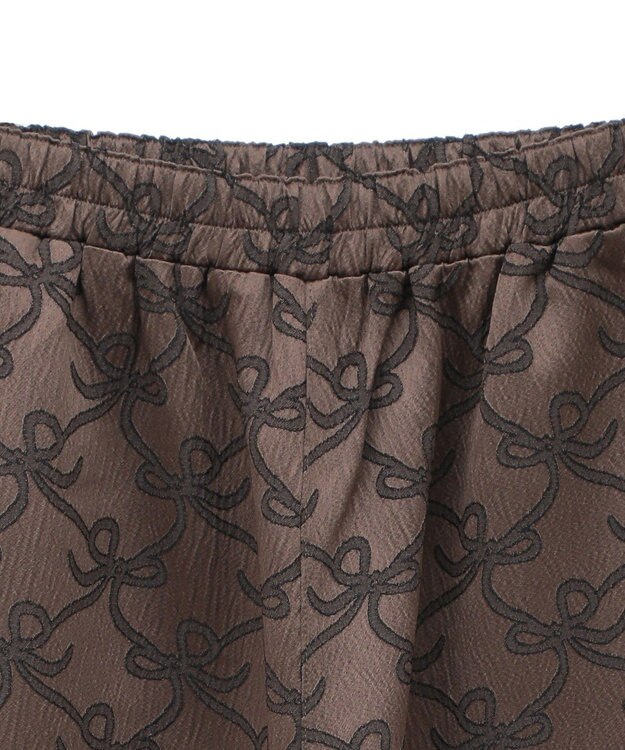 Green Parks ・ＳＵＧＡＲ　ＳＰＯＯＮ　リボンジャカードパンツ Brown