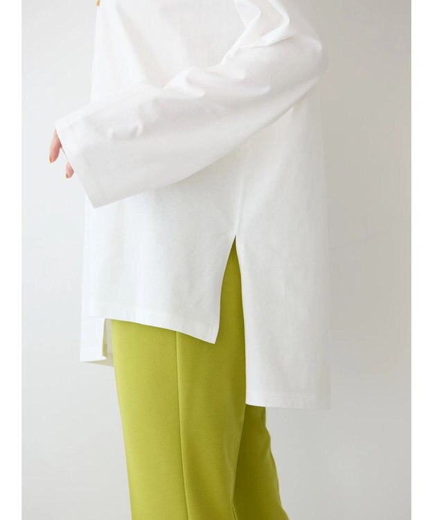 AMERICAN HOLIC アシンメトリー切替カットチュニック Off White