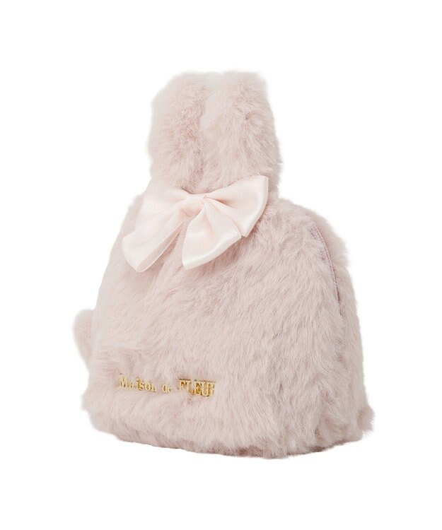 Maison de FLEUR イースターラビットフェイクファーポーチ Light Pink