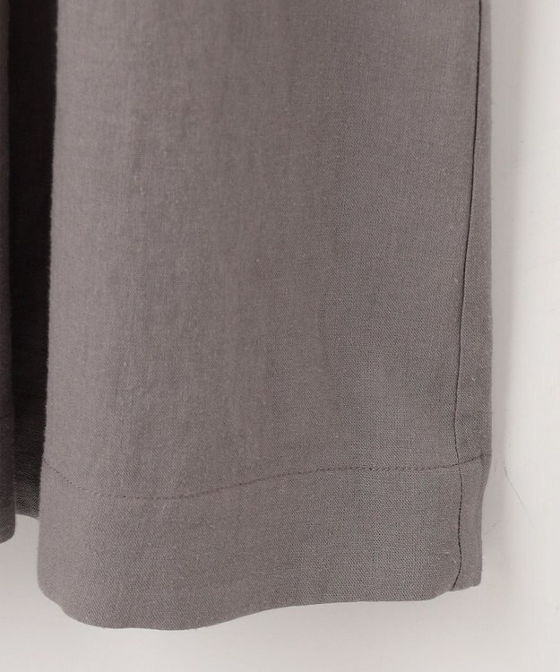 23区 【SLOW/一部店舗限定】ブライトリネン シャツ ワンピース ライトグレー系