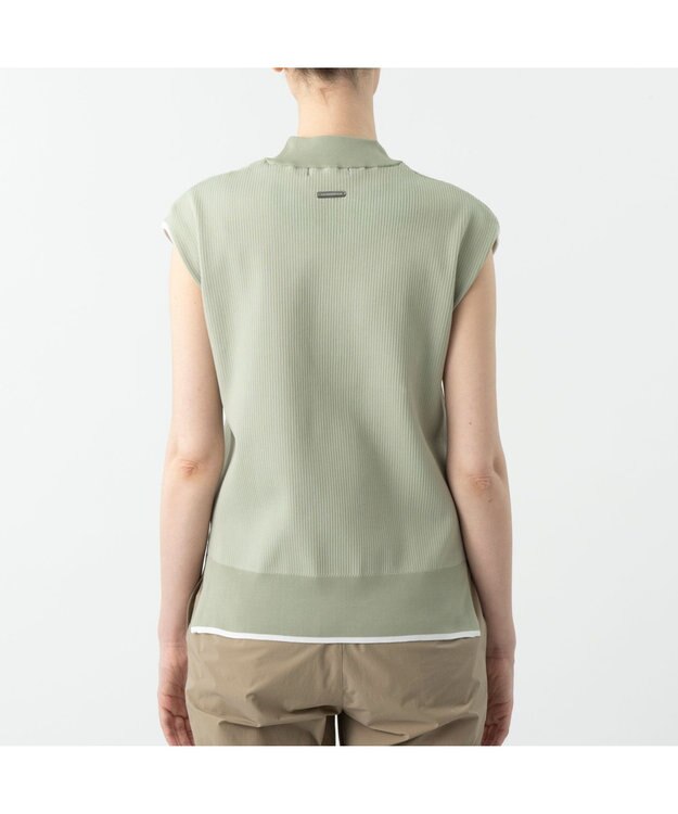 ZERO HALLIBURTON ノースリーブモックネックニット ZHG-W6S8b 85222 ライトグリーン
