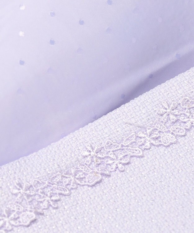 ANY KIDS ノーカラー ボレロジャケット ラベンダー