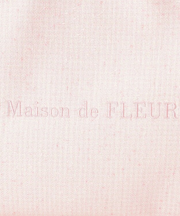 Maison de FLEUR ツイードキャリーオントートバッグ Pink