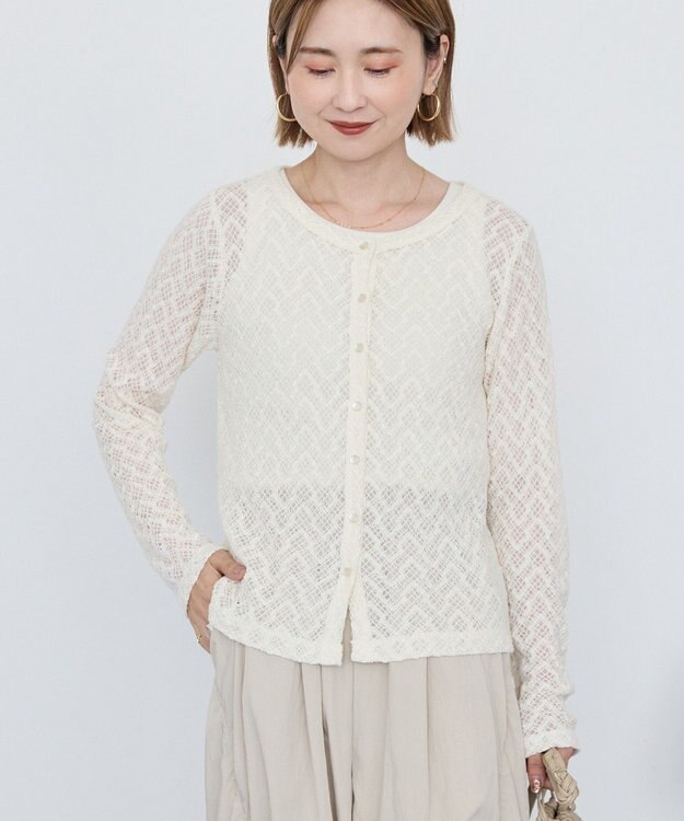 AMERICAN HOLIC レースカーディガン Ivory