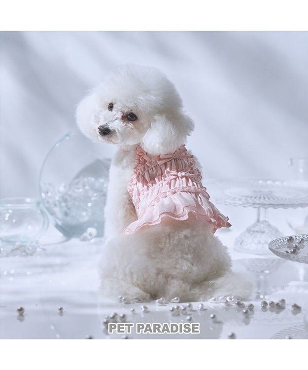 PET PARADISE cherircouture シャーリング キャミソール 《ピンク》 小型犬 ピンク