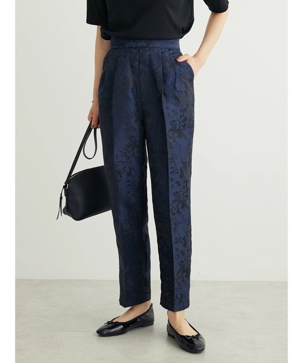 Green Parks Ｂ．ジャガードタックパンツ Blue