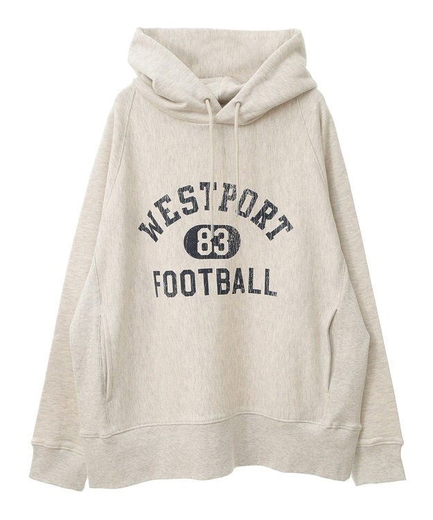 AMERICAN HOLIC ＦＯＯＴＢＡＬＬ　フーディーＢＩＧスウェット Oatmeal
