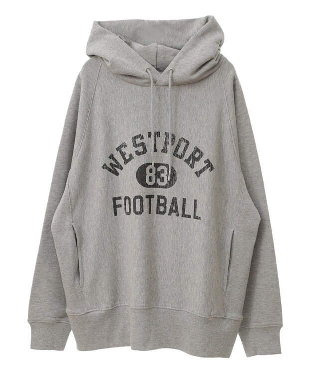 AMERICAN HOLIC ＦＯＯＴＢＡＬＬ　フーディーＢＩＧスウェット Light Gray Mixture