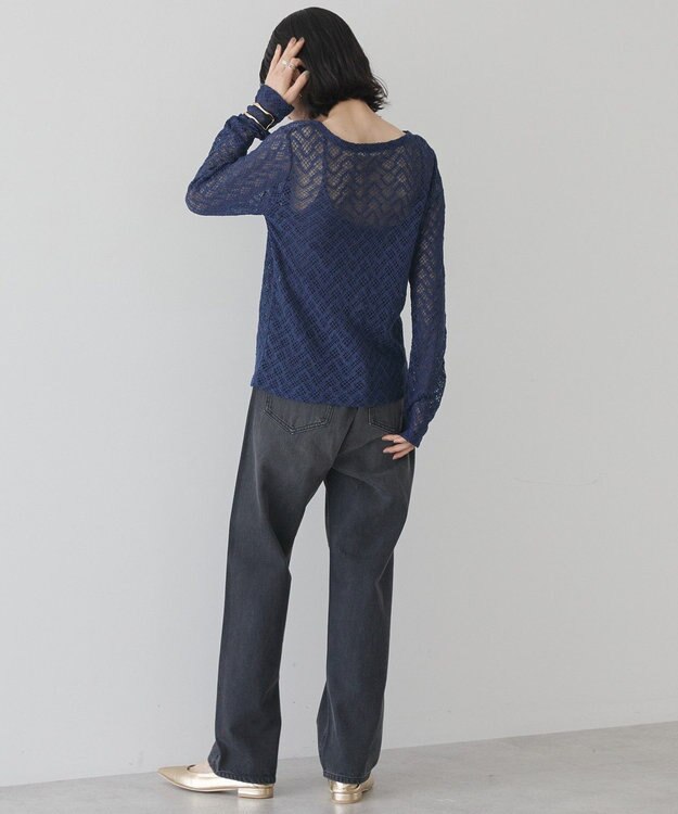 AMERICAN HOLIC レースカーディガン Navy