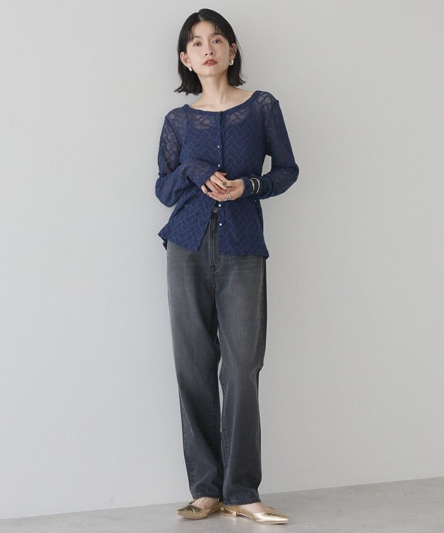 AMERICAN HOLIC レースカーディガン Navy