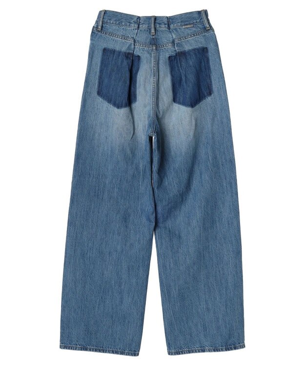 AMERICAN HOLIC アシンメトリーデニムワイドパンツ Indigo