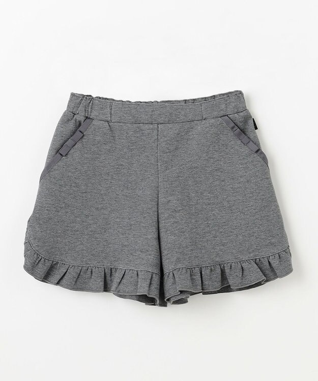 組曲 KIDS 【110-140㎝】カットショート パンツ チャコール系